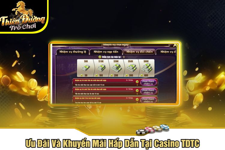 Ưu Đãi Và Khuyến Mãi Hấp Dẫn Tại Casino TDTC